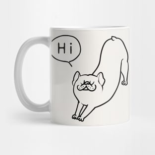 Greeting Stretch Frenchie Mug